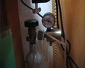 Eheim 氣樽及單錶頭, 內有減壓裝置.